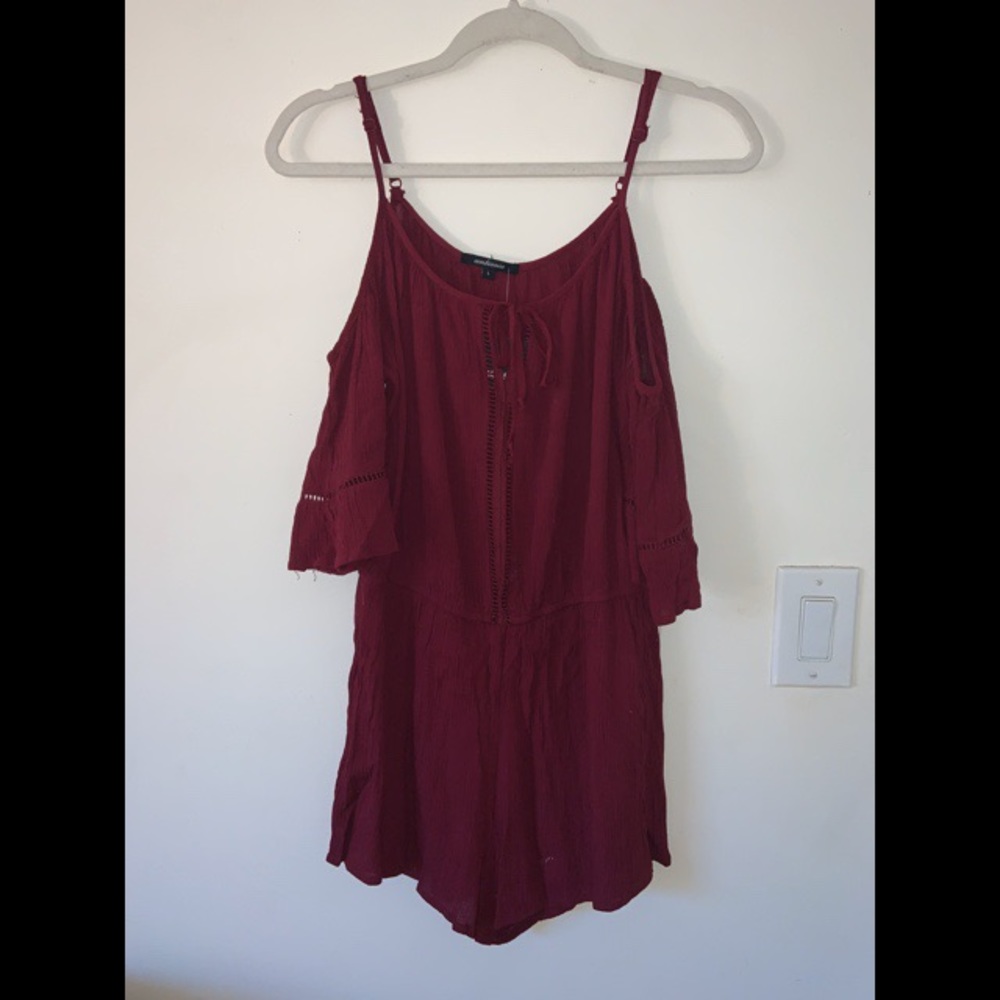 Maroon Romper